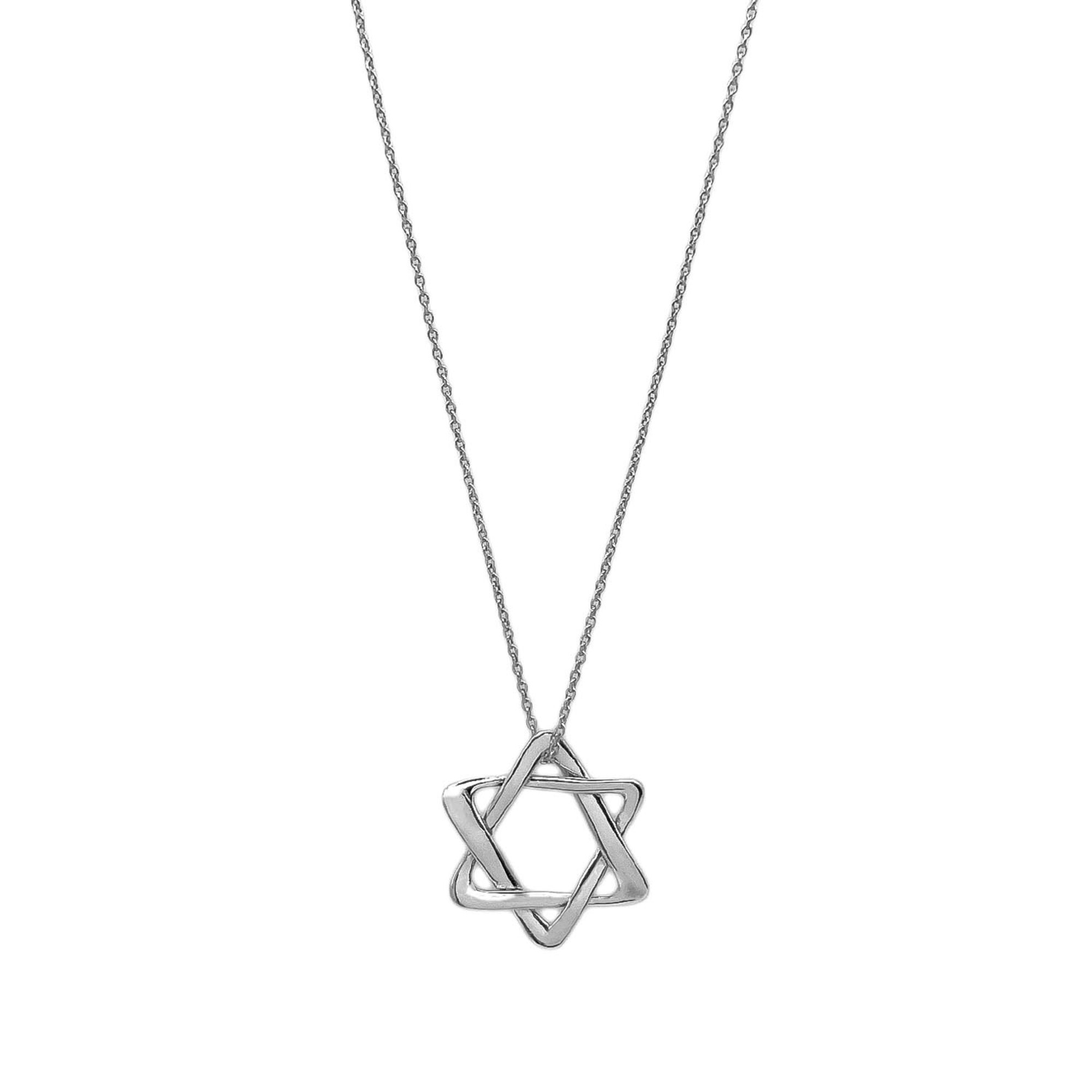 Tiffany&Co. Tiffany Star Of David Necklace Pendant, Star, Sv925, Men's & Women's